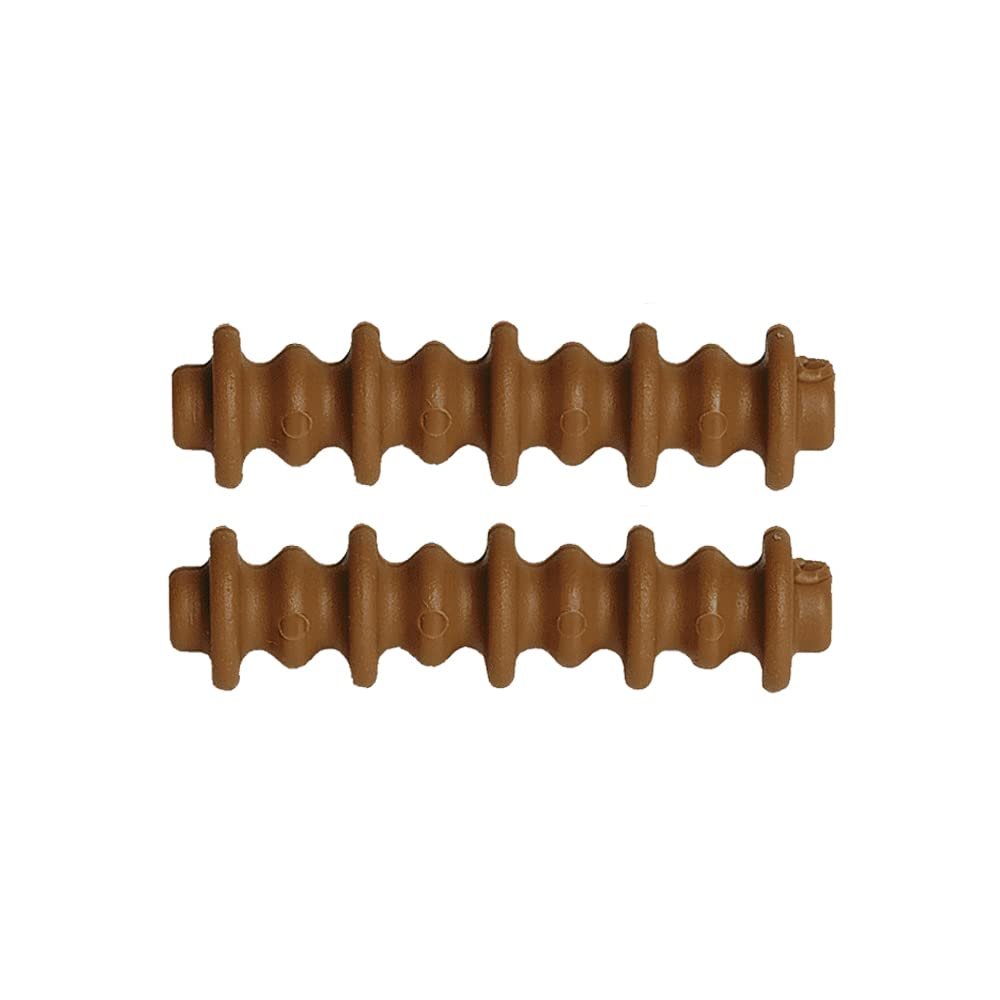 Pine Ridge Archery Nitro Button XL, Increases Bow Speed, Eliminates Nock Pinch, and Dampens String Vibration and Noise, Brown, Pack of 12