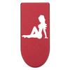 NDZ Performance Magazine Base Plate with Finger Extension for Springfield Hellcat 10 Round 9mm  Red Laser Engraved Aluminum  Trucker Mudflap Girl  USA Made view 1