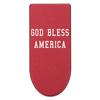 NDZ Performance Magazine Base Plate with Finger Extension for Springfield Hellcat 10 Round 9mm  Red Laser Engraved Aluminum  God Bless America Text  USA Made view 1