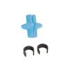 Pine Ridge Archery Slotted Kisser Button for Compound and Traditional Bows, Turquoise, Pack of 6 view 1