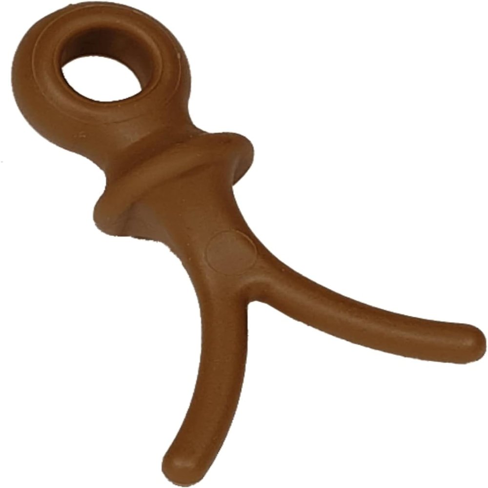Pine Ridge Archery Wishbone Bow String and Cable Dampener for Noise Reduction and Vibration Control - Brown - Pack of 12