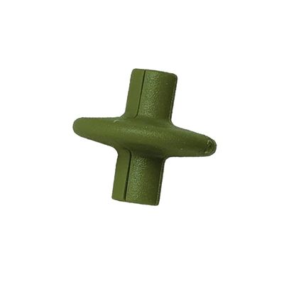 Pine Ridge Archery Slotted XL Kisser Button for Compound and Traditional Bows, Olive Green, Pack of 6