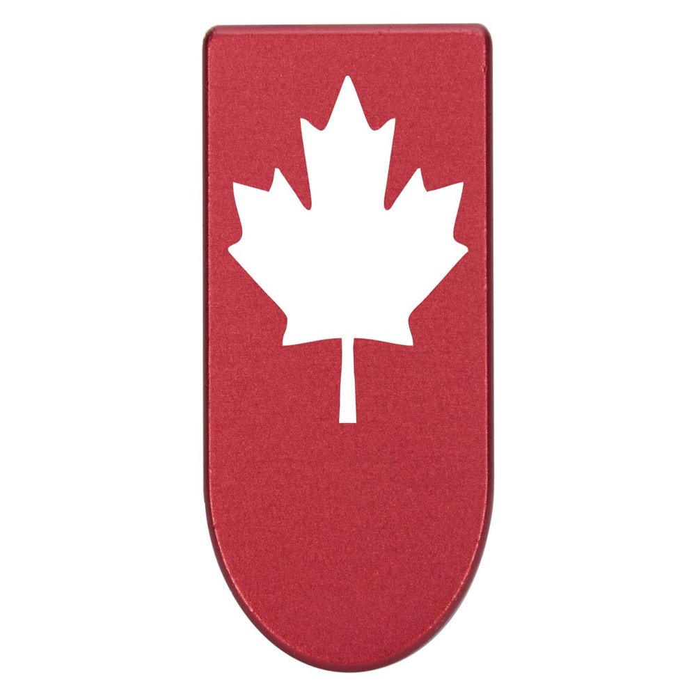 NDZ Performance Magazine Base Plate with Finger Extension for Springfield Hellcat 10 Round 9mm Red Laser Engraved Aluminum Canadian Maple Lead USA Made