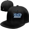 University Logo Baseball Caps Unisex Flat Brim Baseball Cap Hat White view 2