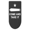 NDZ Performance Magazine Base Plate with Finger Extension for Springfield Hellcat 10 Round 9mm  Black Laser Engraved Aluminum  Come and Take It Cannon Text 2 Line  USA Made view 1
