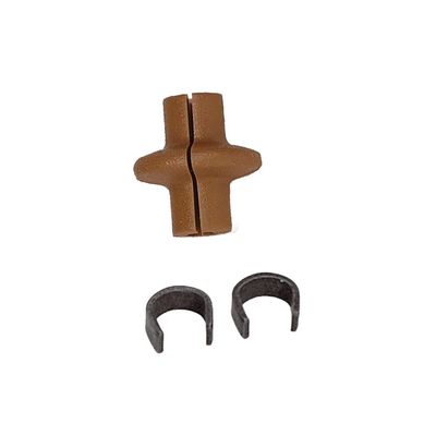 Pine Ridge Archery Slotted Kisser Button for Compound and Traditional Bows, Brown, Pack of 6