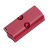 NDZ Performance RMSc Optic Cut Slide Cover Plate for Springfield Hellcat & Hellcat Pro 9mm  Laser Engraved Red Anodized Aluminum  USA Made  Plain view 1