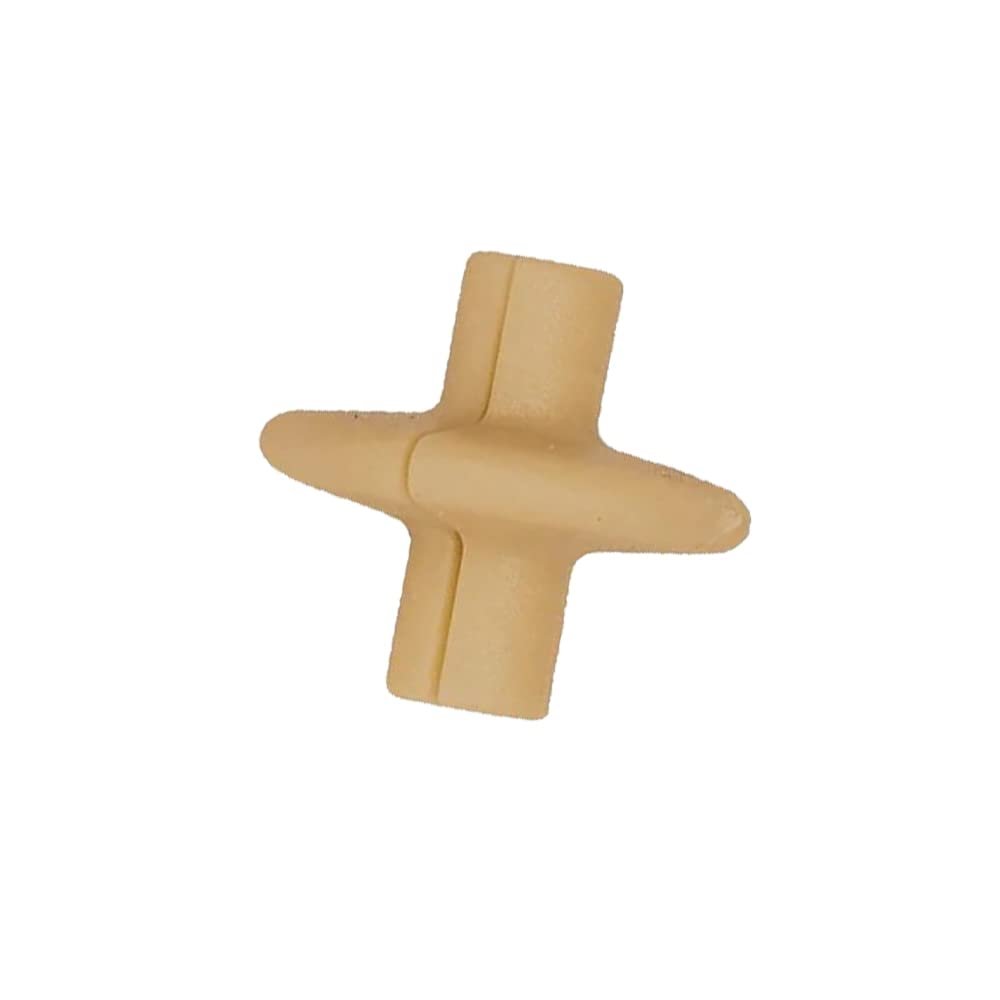 Pine Ridge Archery Slotted XL Kisser Button for Compound and Traditional Bows, Tan, Pack of 6