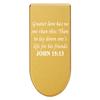 NDZ Performance Magazine Base Plate with Finger Extension for Springfield Hellcat 10 Round 9mm  Gold Laser Engraved Aluminum  Bible John 15:13  USA Made view 1
