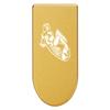 NDZ Performance Magazine Base Plate with Finger Extension for Springfield Hellcat 10 Round 9mm  Gold Laser Engraved Aluminum  Bomb Pinup Girl 1  USA Made view 1