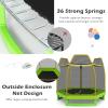 GYMAX 7FT Trampoline for Kids, Toddler with Safety Enclosure Net & Seamless Spring Pad, Heavy Duty Small Indoor/Outdoor for Boys, Girls Age 3+ (Green & Yellow) view 4