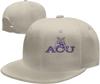 Abilene A Christian University Logo Baseball Caps Unisex Flat Brim Baseball Cap Hat White view 2