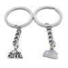 10 Pieces Keychain Keyring Door Car Key Chain Ring Tag Charms Supplies DQ8Y3Y I Love to Cheer view 1