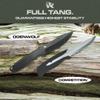 ODENWOLF WOLF-I Full Tang Survival Knife with Sheath - Stylish Tactical Fixed Blade - Made of 440C Steel - For Bushcraft and Camping Survival - Perfect EDC Outdoor Knife with TPE Handle view 4