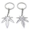 10 Pieces Keychain Keyring Door Car Key Chain Ring Tag Charms Supplies UM5I4V Maple Leaf Leaves view 1
