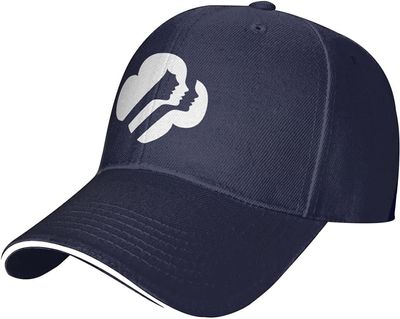 American Sandwich Cap for Both Men and Women, Classic Baseball Capunisex Adjustable Casquette dad Cap Navy