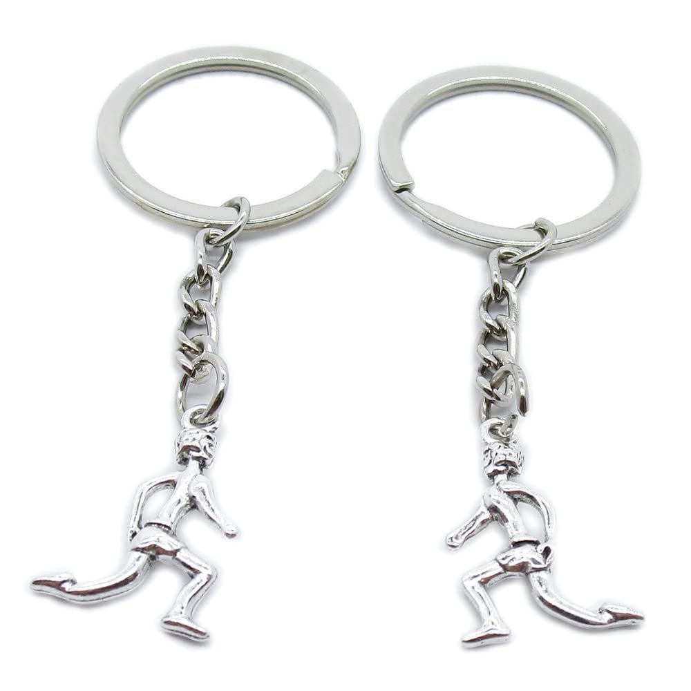 5 Pieces Keychain Keyring Door Car Key Chain Ring Tag Charms Supplies TF3O8B Gymnastics