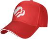 American Sandwich Cap for Both Men and Women, Classic Baseball Capunisex Adjustable Casquette dad Cap Red view 1