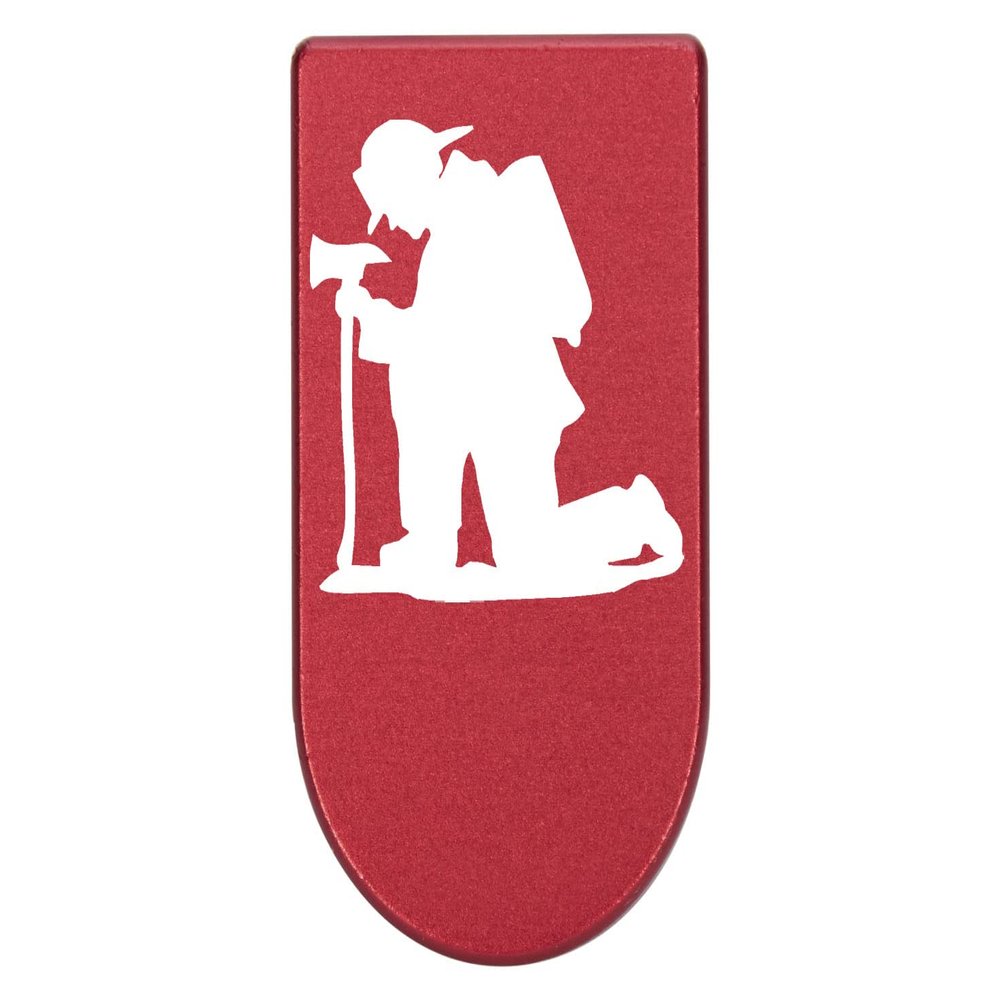 NDZ Performance Magazine Base Plate with Finger Extension for Springfield Hellcat 10 Round 9mm  Red Laser Engraved Aluminum  Fireman's Prayer  USA Made