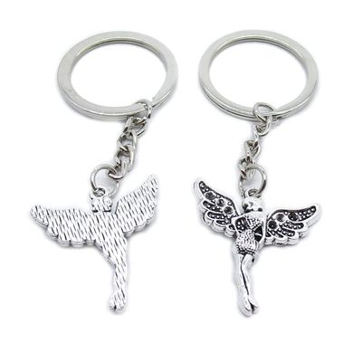 5 Pieces Keychain Keyring Door Car Key Chain Ring Tag Charms Supplies MG7L7K Fairy Elf Angel