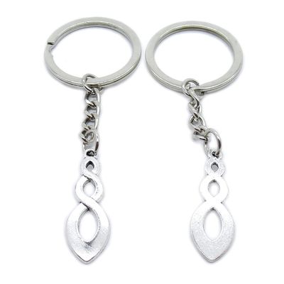 5 Pieces Keychain Keyring Door Car Key Chain Ring Tag Charms Supplies SN9P6Q Infinity 8 Shaped Connector