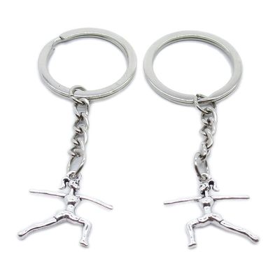 5 Pieces Keychain Keyring Door Car Key Chain Ring Tag Charms Supplies VU0C0G Gymnastics