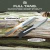 ODENWOLF WOLF-I Full Tang Survival Knife with Sheath - Stylish Tactical Fixed Blade - Made of 440C Steel - Bushcraft and Camping Knife Survival - Perfect EDC Outdoor Knife with TPE Handle view 4