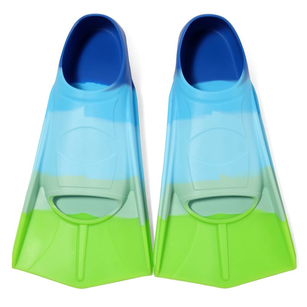 Foyinbet Kids Swim Fins,Short Kids Fins Youth Swimming Flippers for Lap Swimming Training for Children Girls Boys Beginners XS