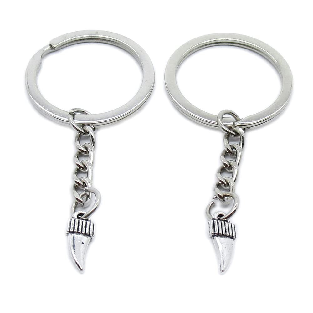 5 Pieces Keychain Keyring Door Car Key Chain Ring Tag Charms Supplies GD9Y6L Ox Horn