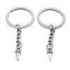 5 Pieces Keychain Keyring Door Car Key Chain Ring Tag Charms Supplies GD9Y6L Ox Horn view 1