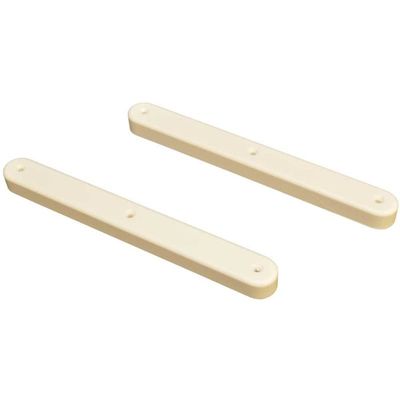 Teak Isle Boat Cleat Head Holder 89200-303390 | 10 x 1 1/8 Inch Off White (Pair)