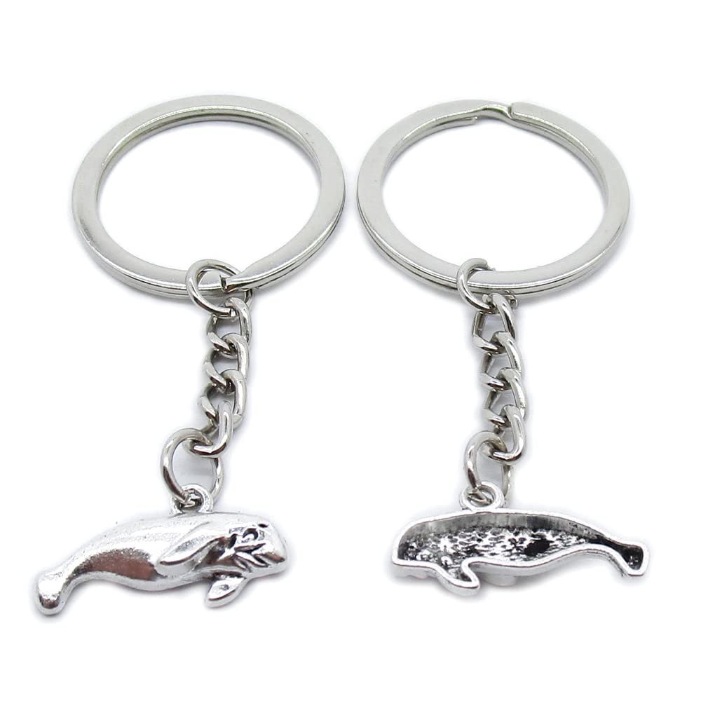 10 Pieces Keychain Keyring Door Car Key Chain Ring Tag Charms Supplies JS1W1B Seal