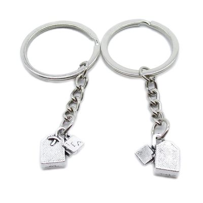 5 Pieces Keychain Keyring Door Car Key Chain Ring Tag Charms Supplies EY3M0R Tea Bag Teabag