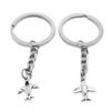 10 Pieces Keychain Keyring Door Car Key Chain Ring Tag Charms Supplies ZA6T1M Airplane Aircraft view 1