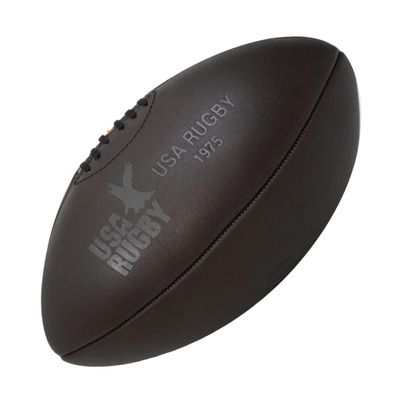 Gilbert Rugby Ball - USA Vintage Rugby Ball - Handcrafted Leather Ball Embossed with Team Logo