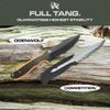 ODENWOLF WOLF-I Full Tang Survival Knife with Sheath - Stylish Tactical Fixed Blade - Made of 440C Steel - Bushcraft and Camping Knife Survival - Perfect EDC Outdoor Knife with TPE Handle view 4