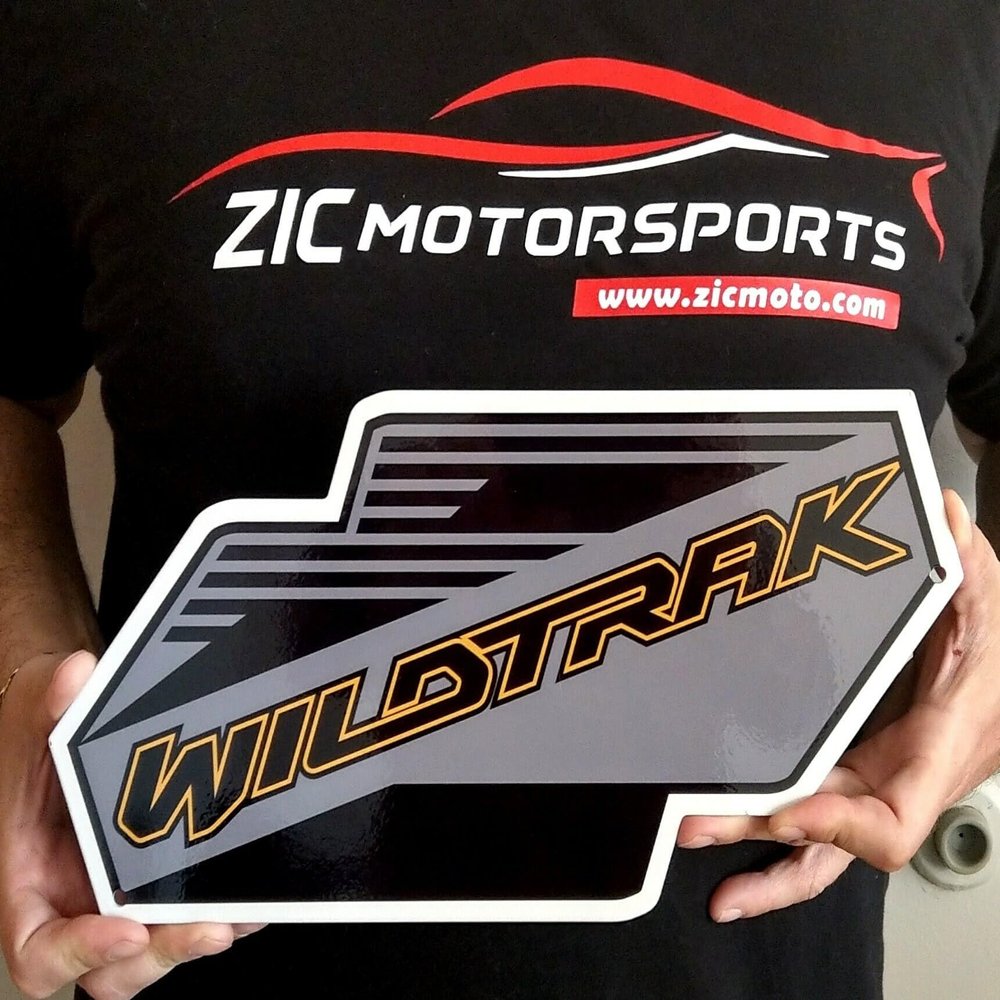 ZIC Motorsports Ford Bronco Wildtrak Steel Sign - Small - 12" X 6.7"