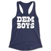 Expression Tees Racerback Dem Boys Dallas XX-Large Navy Blue Ladies Tank Top view 1