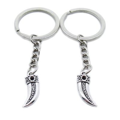 10 Pieces Keychain Keyring Door Car Key Chain Ring Tag Charms Supplies VL8A6Y Ox Horn