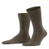FALKE Men's Tiago Socks, Breathable, Sustainable Fil D'cosse Cotton, Crew Length, Classic Formal Sock, Lightweight, Grey (Vulcano 3920) - Sustainable, 9.5-10.5, 1 Pair view 1