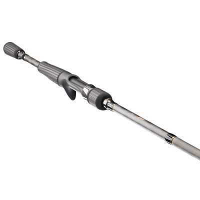 Lew's Team Lew's Elite Series Casting Fishing Rod, Graphite Rod with Fuji SiC Guides, Winn Ultra ProWeave Split Grip Handle, Titanium Gray/Gold