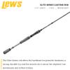 Lew's Team Lew's Elite Series Casting Fishing Rod, Graphite Rod with Fuji SiC Guides, Winn Ultra ProWeave Split Grip Handle, Titanium Gray/Gold view 2