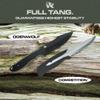 ODENWOLF WOLF-I Full Tang Survival Knife with Sheath - Stylish Tactical Fixed Blade - Made of D2 Steel - Bushcraft and Camping Knife Survival - Perfect EDC Outdoor Knife with TPE Handle view 4