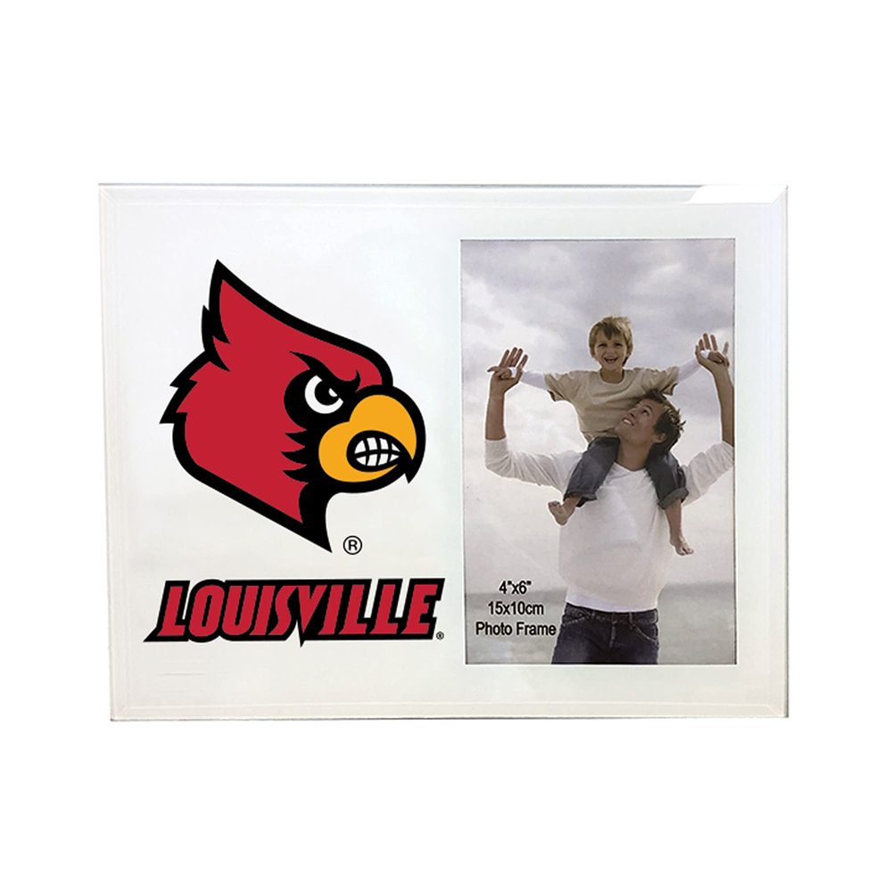The Fanatic Group Louisville Cardinals 4 x 6 Glass Photo Frame