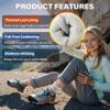 Anlisim Wool Socks, Thermal Winter Warm Thick Merino Wool Hiking Socks for Kids & Teens, 4 Pairs (4-7 Years, Gray) view 3