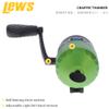 Lew's Crappie Thunder Spincast Fishing Reel, 4.3:1 Gear Ratio, Right or Left-Hand Retrieve, Crappie Thunder Green view 3