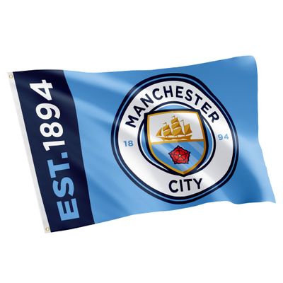 Desert Cactus Manchester City Flag Man City MCFC Football Soccer 100% Polyester Indoor Outdoor 3x5 feet Banner (Flag 5)