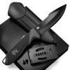 ODENWOLF WOLF-II Full Tang Survival Knife with Sheath and Multi Lok - Strong Tactical Fixed Blade - Made of D2 Steel - Bushcraft and Camping Knife - EDC Outdoor Knife with TPE Handle view 1