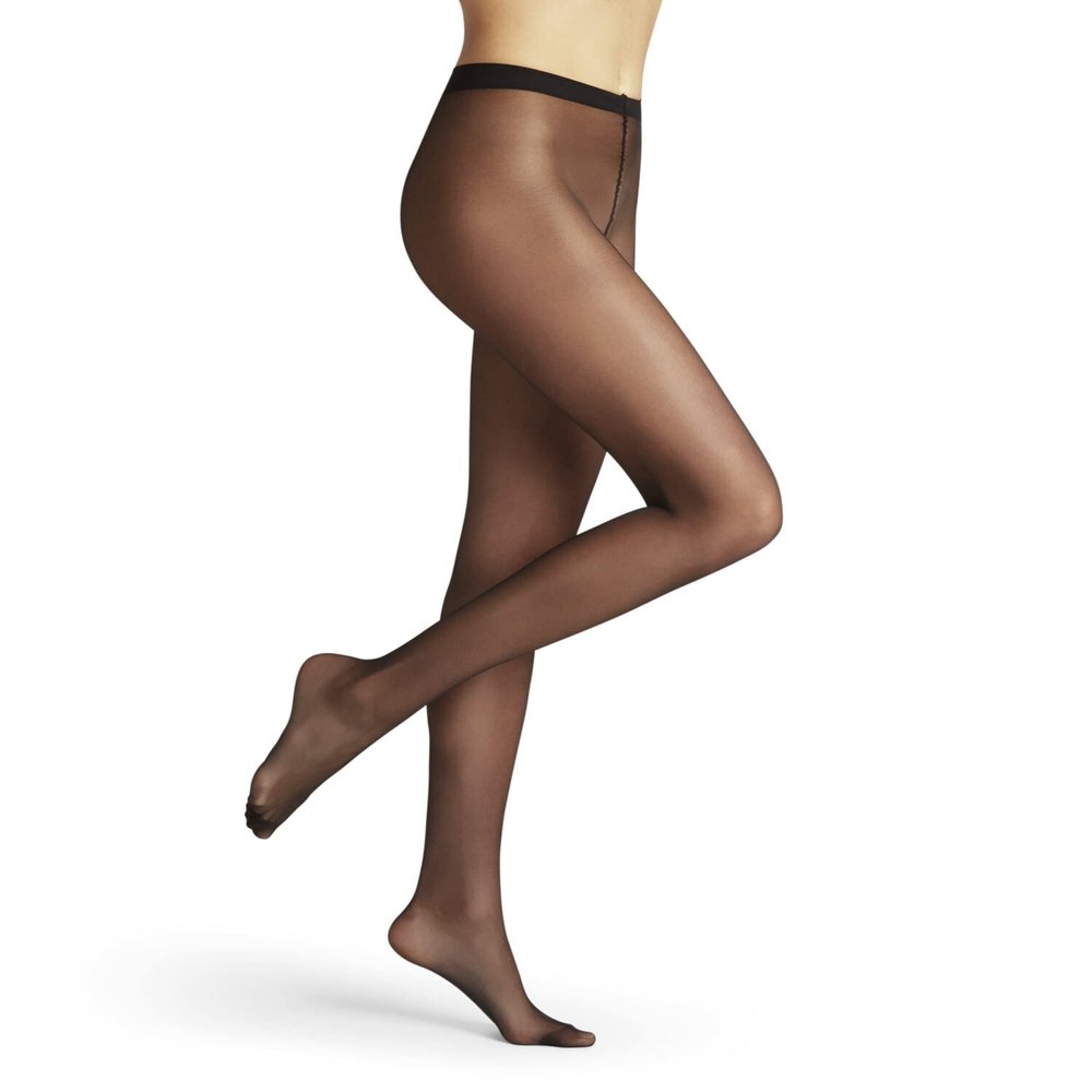 FALKE Women's Pure Matt 20 Denier Tights, Matte Hosiery, Casual or Dress, Fine Sheer Transparent, Sustainable Nylon, Black (Black 3009), L, 1 Pair