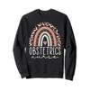 Funny Obstetrics Nurse Leopard Rainbow, OB Nurse Graduation Sweatshirt view 1